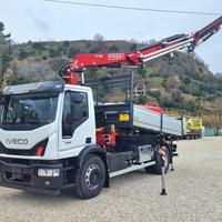 IVECO 180E32 K NUOVO GRU da 23 m + RIBALTABILE