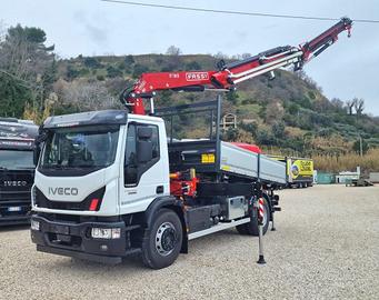 IVECO 180E32 K NUOVO GRU da 23 m + RIBALTABILE