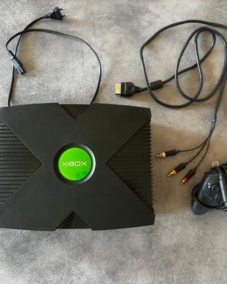 Xbox Prima Generazione con Cavi e Controll