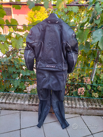 Tuta da moto in pelle da uomo