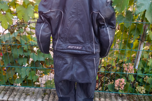 Tuta da moto in pelle da uomo