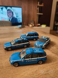 lotto 4 modellini auto Polizia 