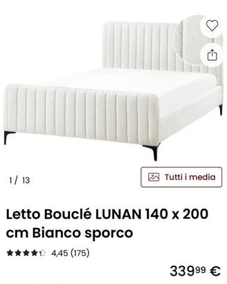 Letto nuovo inscatolato