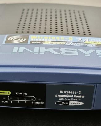 Linksys WRT54GS V7 con DD‑WRT e 2 antenne Wi‑Fi