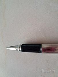 stilografica parker duofold Omas Silver plated