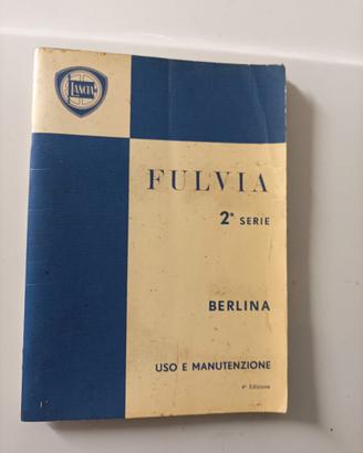 manuale uso e manutenzione lancia fulvia