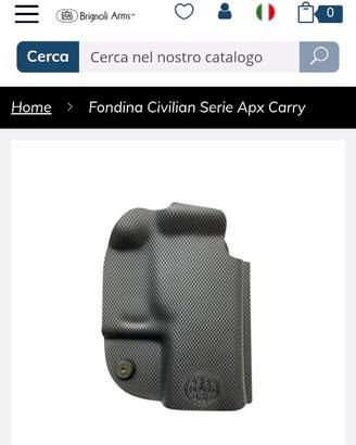 Fondina apx carry