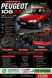 Peugeot 106 XR 1990 – 19.953 km – Originale