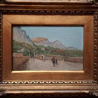 quadro d'epoca di pittote napoletano del XIX