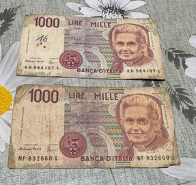1000 lire Montessori