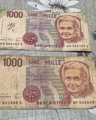 1000 lire Montessori
