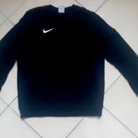  felpa di cotone Nike bambino, nera, tg XL 