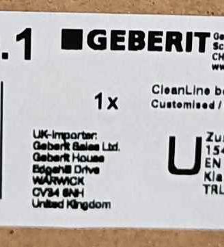 CANALETTE GEBERIT CLEANLINE