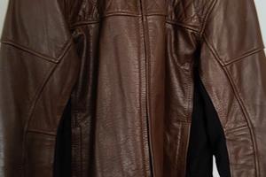 giacca Moto in pelle stile vintage cafè race