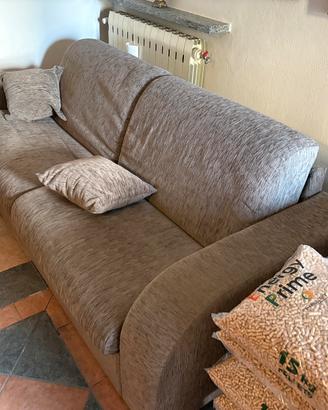 Divano letto grigio tortora