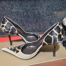 décolleté camoscio animalier n 37