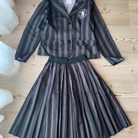 Costume Carnevale Mercoledì Addams, taglia 10 anni