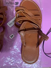 Sandali donna bassi a fascie