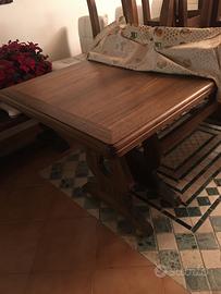 Tavolo +6 sedie in legno massello