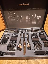 SAMBONET SINTESI SERVIZIO DI POSATE INOX 42 PZ