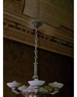 LAMPADARIO ART DECÒ FRANCESE ANNI 40 RARO