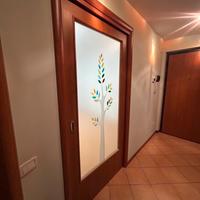 Porta scorrevole in vetro opaco 100x210