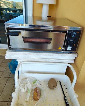 forno pizza 500 gradi acciaio inox 