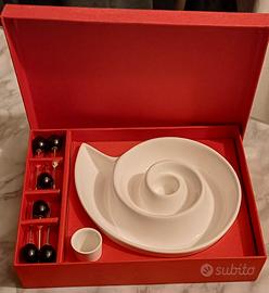 Antipastiera spirale in ceramica +Set accessori