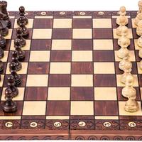 SQUARE - Scacchi in legno AMBASCIATORE - 52 x 52 c