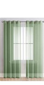 Tenda semitrasparente effetto lino per soggiorno