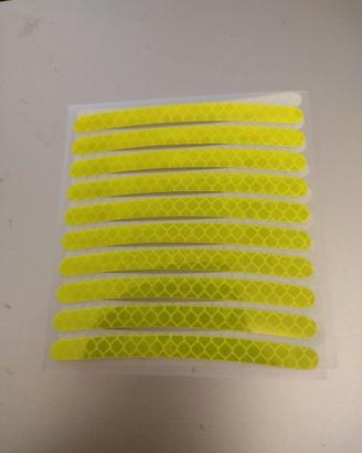10 strisce adesive auto moto caschi biciclette