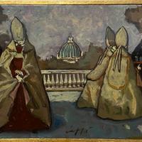 Quadro olio su tela di Nino Caffè