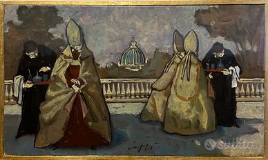 Quadro olio su tela di Nino Caffè