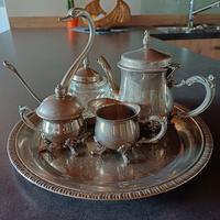 Set da tè vintage placcato argento 