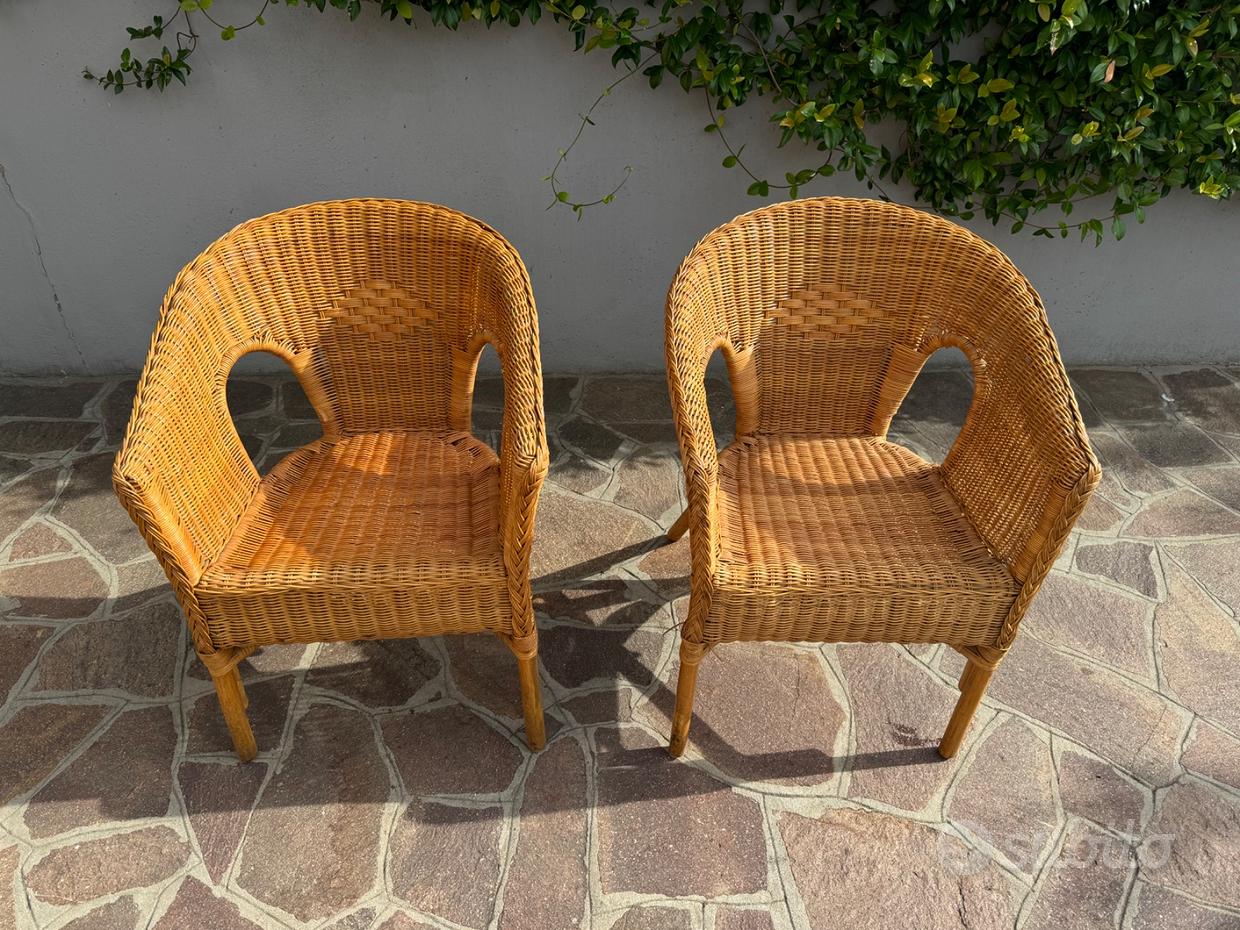 Sedie in vimini da giardino Prezzi e offerte usato