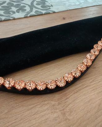 Frontalino LeMieux gold rose con Swarosky nuovo