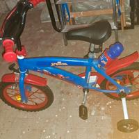 bicicletta di spiderman per bambini da 4 a 8 anni