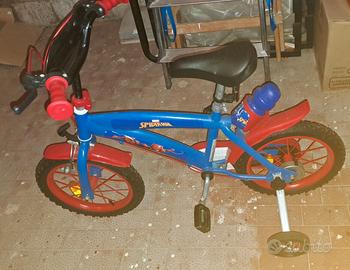 bicicletta di spiderman per bambini da 4 a 8 anni