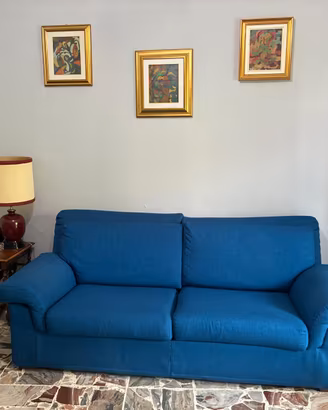 Divano letto tre posti sfoderabile