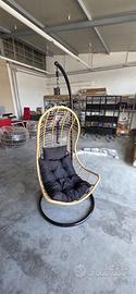 Poltrona sospesa in rattan