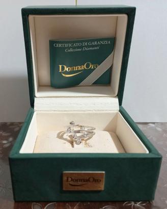 Anello oro bianco e diamanti