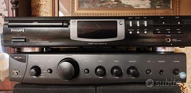 lettore cd philips  e amplificatore arcam