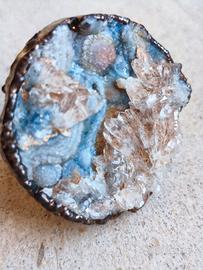 Anello di Calcedonio Conchinas e Argento Brasile