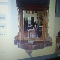 specchio antico con mensola