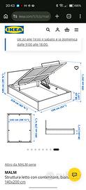 letto Ikea Malm 