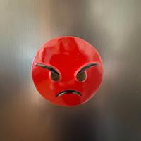 CALAMITA EMOJI IN GESSO CERAMICO DIPINTO A MANO