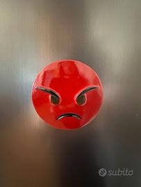 CALAMITA EMOJI IN GESSO CERAMICO DIPINTO A MANO