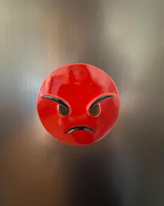 CALAMITA EMOJI IN GESSO CERAMICO DIPINTO A MANO