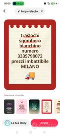 Traslochi, sgombero, montaggio, smontaggio e altro