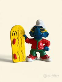 Puffo con sbowboard 1998 Schleich Peyo